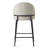 Modern Counter Height Upholstered Bar Stools With Sculptural Curved Back-1872222083