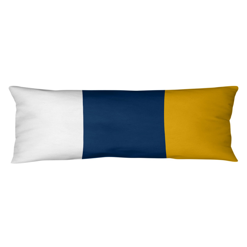 Polyester Medium Pillow, Tennessee Football, White/Blue/Yellow