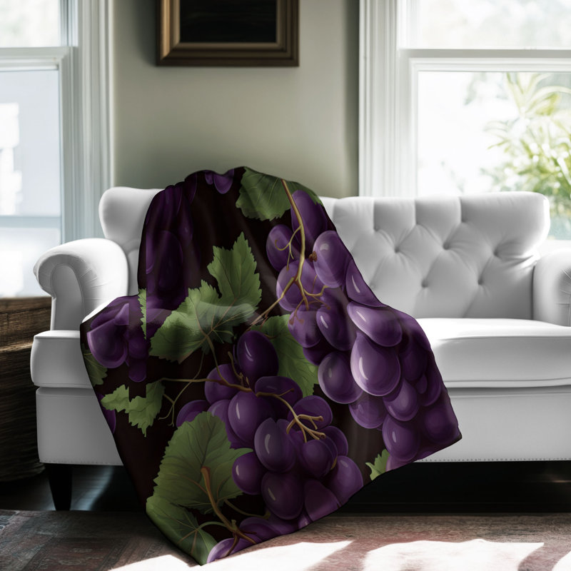 Jeté Vineyard Jewel Medley - 1 pièce Sherpa Bla Premium, Lit simple