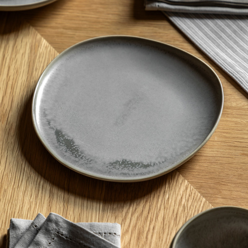 Pebble Glaze Side Plate Dove Grey (4Pk)