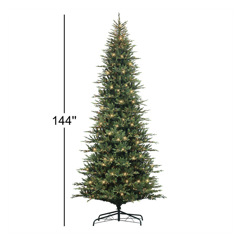 12' Pre-Lit Fir Christmas Tree