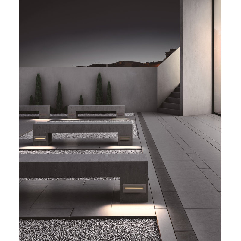 Integrated LED Metal Deck Light, Graphite Gray