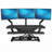 VersaDesk PowerPro 40" Electric Standing Desk Converter with Push-Button Height Adjustment & USB Charging Port, Black-1240697224-1240697229