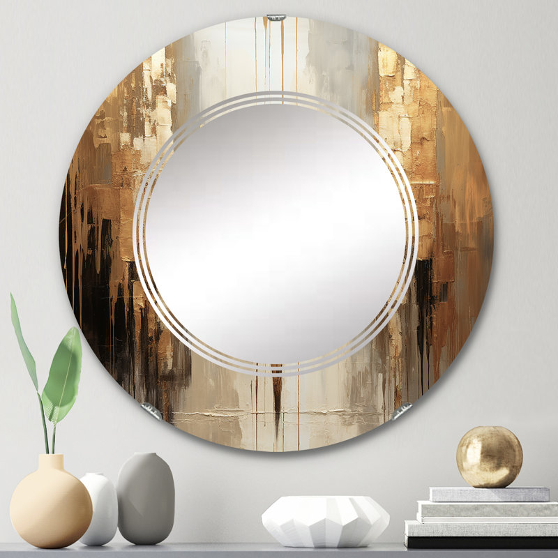 Miroir mural rond Truc, 24 po x 24 po
