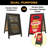 Excello Global Products 24" x 36" Chalkboard Coroplast Combo A-Frame-99077586