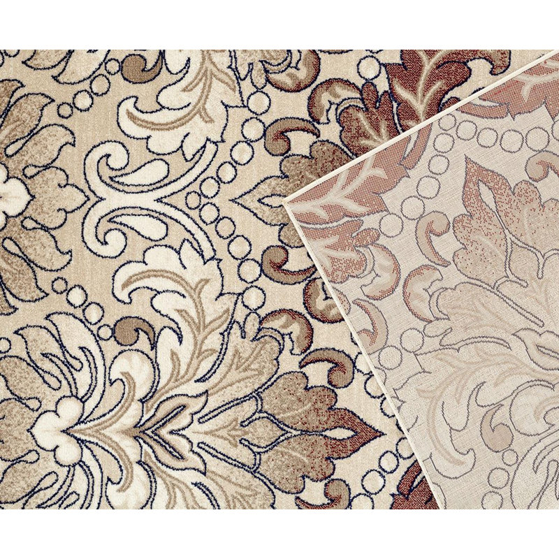 Tapis à motif floral Maes, Rectangle 8 pi x 10 pi