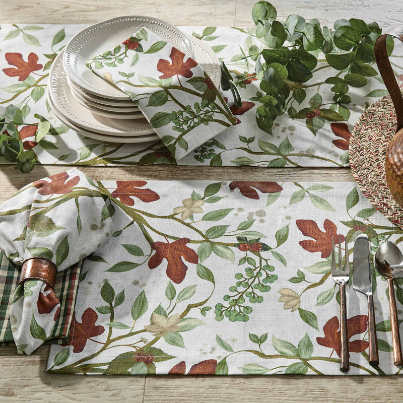  Cardamom Nature Green Napkin Set of 4