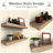2 Piece Solid Wood Floating Shelf-88009230-88009228
