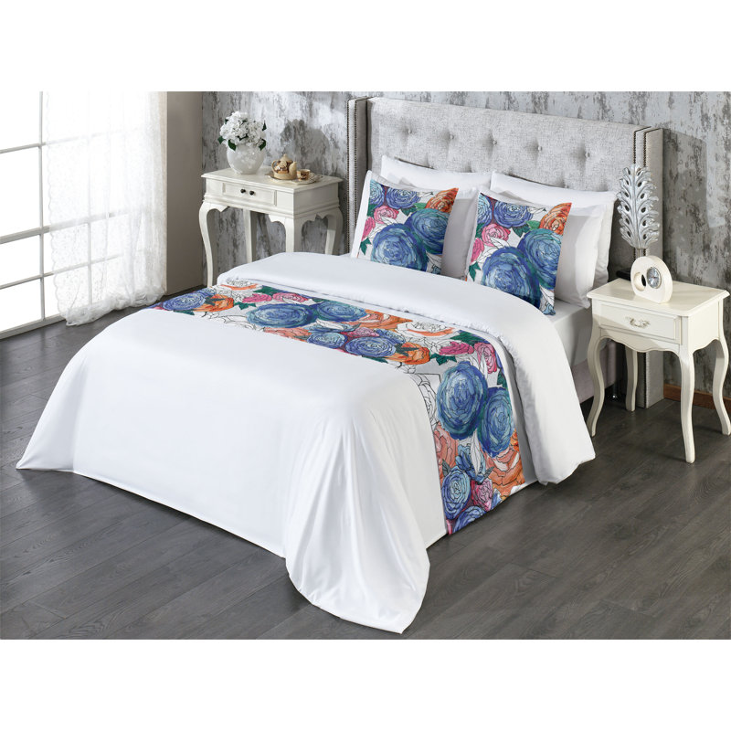 Ensemble de chemin de lit de jardin Ambesonne, Grand lit