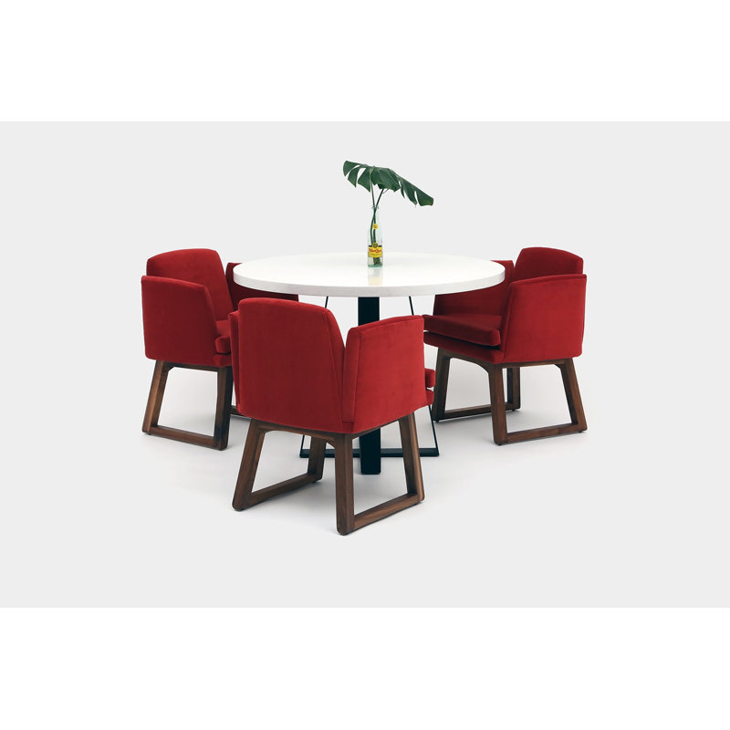 Allison Upholstered Arm Chair, Paprika