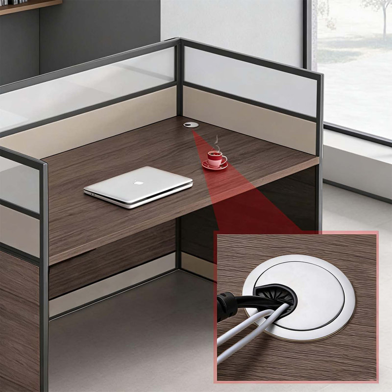 Rectangle 2 Person Office Cubicle Desk
