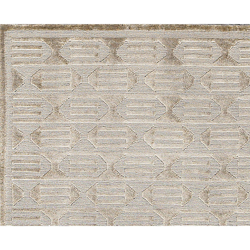 Hand-Knotted High-Quality Gray Area Rug