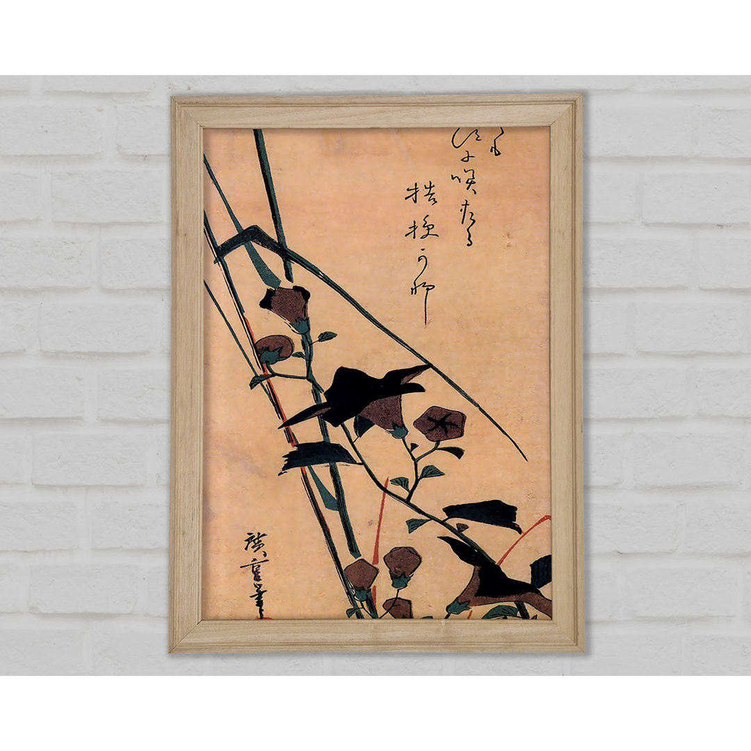 Hiroshige Chinesische Glockenblume und Schilf - Einzelner Bilderrahmen Kunstdrucke