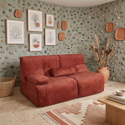 Sectional Sofa with Throw Pillow