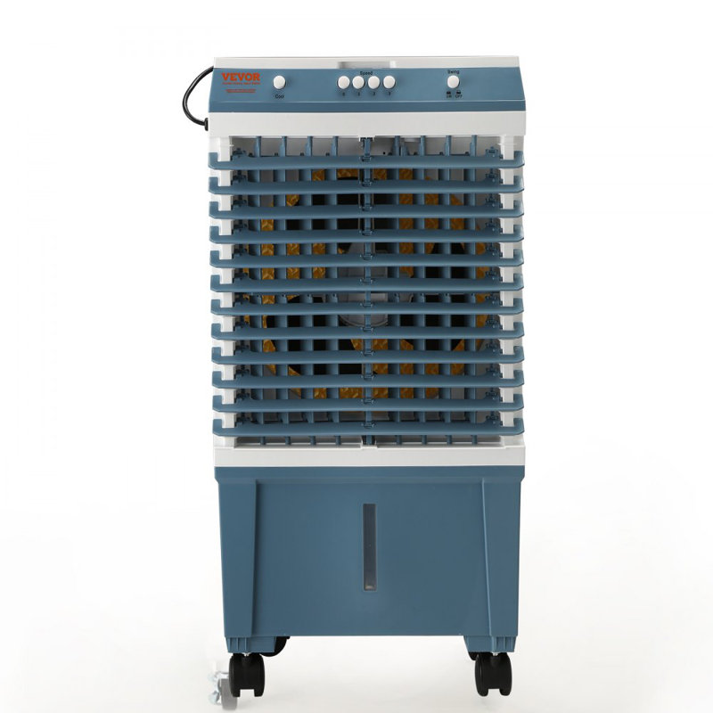 Refroidisseur par évaporation, refroidisseur d'air 1400 CFM, refroidisseur de marais oscillant à 84 °