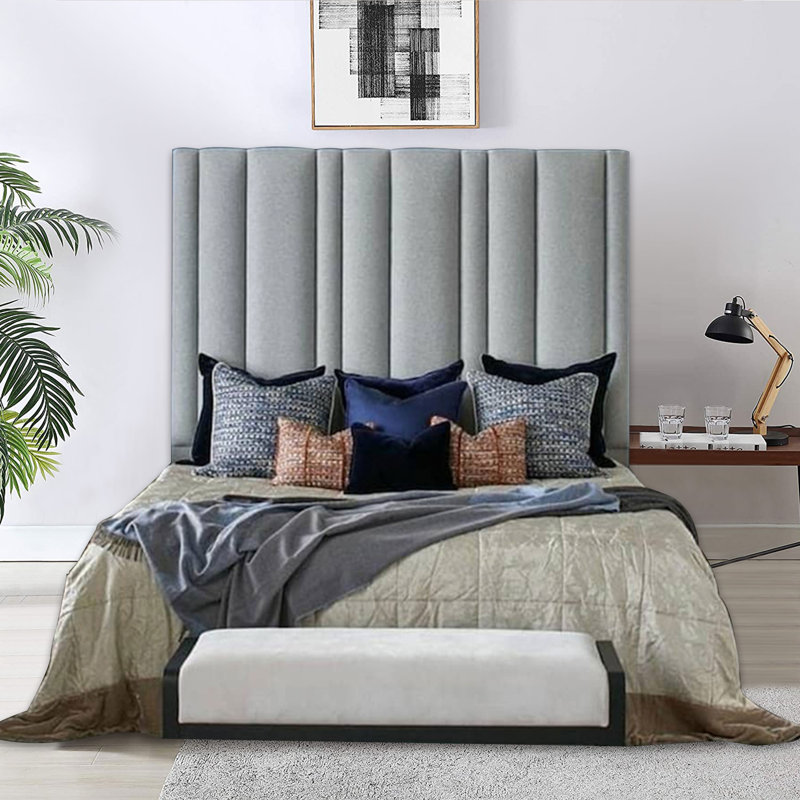 Ianto Upholstered Bed Frame, Small Double (4'), White