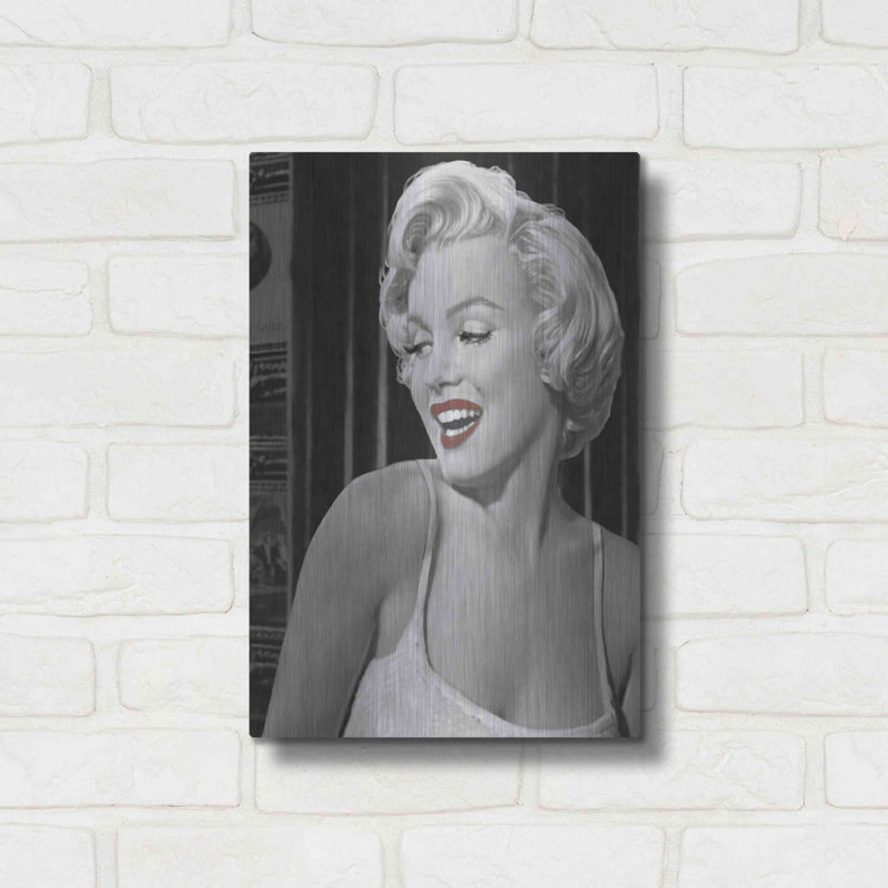 «Marilyn's Call I» par Chris Consani, art mural en métal, H 16 po x l 12 po x P 0,13 po