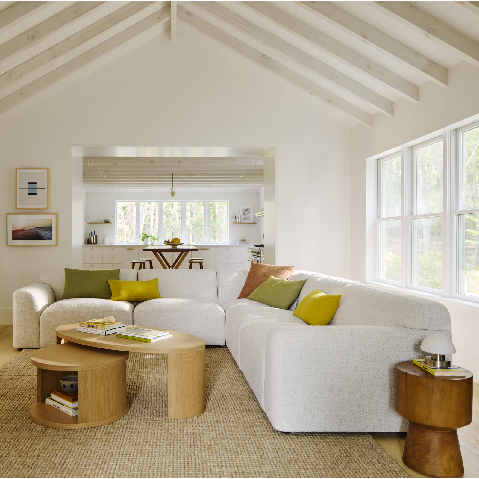 Morell Modular Sectional, Nathan Wheat Tweed