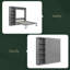Lit escamotable double pleine grandeur avec tablettes-126372983