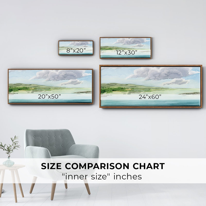 Clear Lagoon II- Framed Canvas