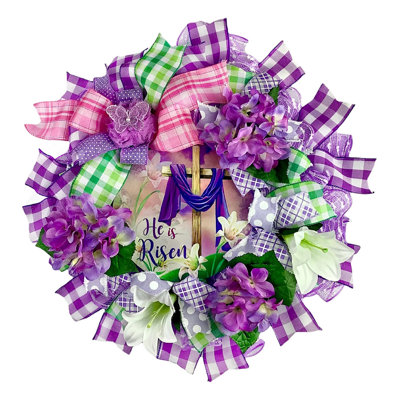 Handcrafted Faux Mixed Assortment 18'' Wreath