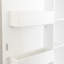 Armoire de cuisine, armoire de rangement blanche autoportante avec portes et tablettes, armoire de rangement pour cuisine, salon et salle à manger