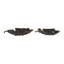 Bol décoratif décoratif en forme de feuille pour décoration intérieure moderne - Bol décoratif élégant parfait pour décorer une table basse ou une tablette - Ensemble de 2, 21 po, 18 po, bronze