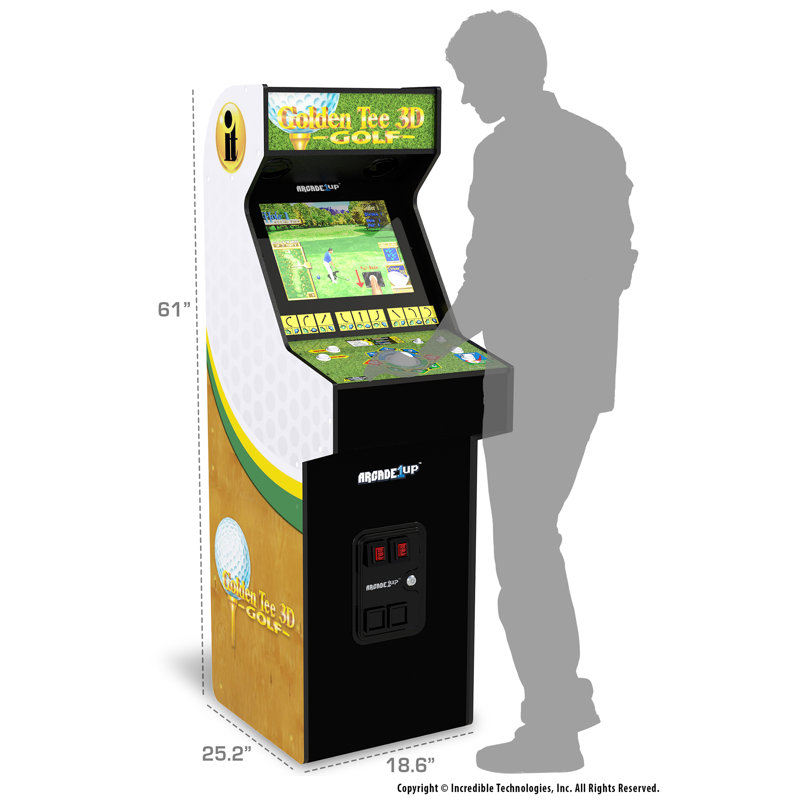 Golden Tee 3D Deluxe Arcade Machine with 17-Inch Screen