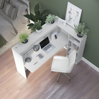Bureau de réception avec tablettes Bush C