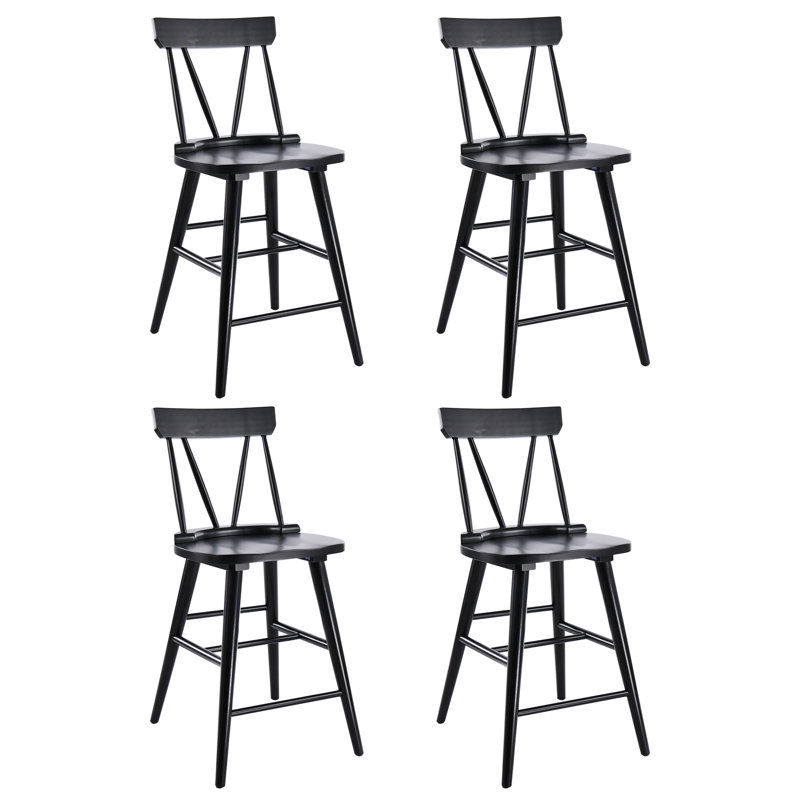 Chaise de tabouret de bar Brentyn, Noir, 4