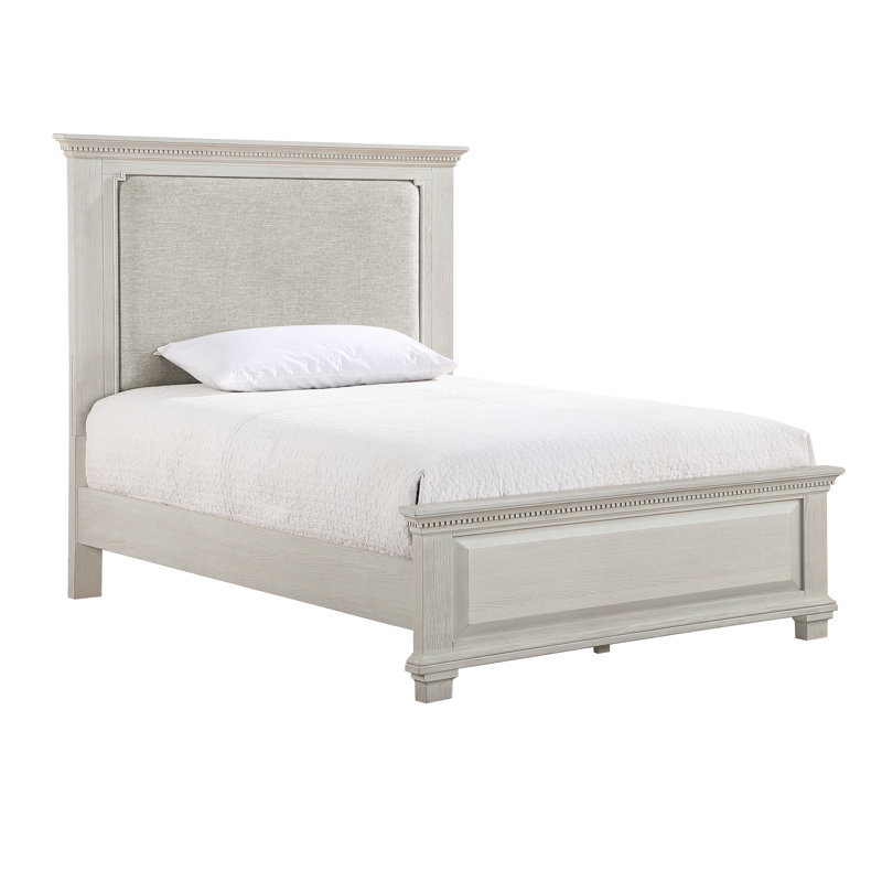 Izaguirre Wood Full Size Panel Bed, Gray, Full / Double