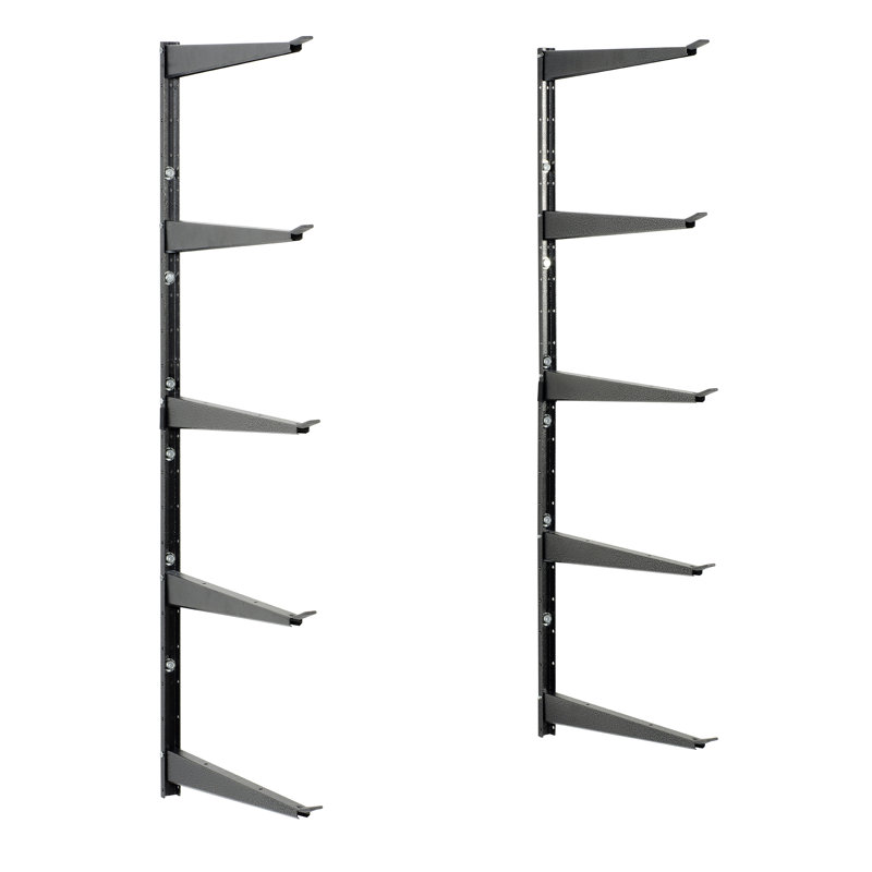 delta Heavy Duty Steel Wall Mounted Adjustable 5-Tier Lumber Storage Garage Rack