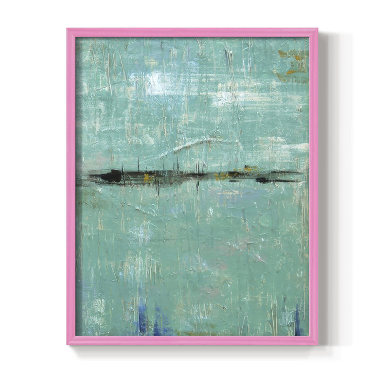 Impression encadrée Envision II - bois massif, H 15 po x l 12 po, Rose