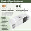 Ensemble de meuble-lavabo simple 59 po avec plateau en céramique Quorin-1563525453