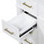 Meuble-lavabo de salle de bain avec lavabo en céramique, armoire de rangement avec quatre tiroirs et deux charnières à fermeture douce et tablette réglable-121683384