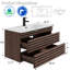 Meuble-lavabo simple Sharee avec comptoir d'évier, robinet et drain en alliage de zinc, certificat EPA-1074966471-1074966470