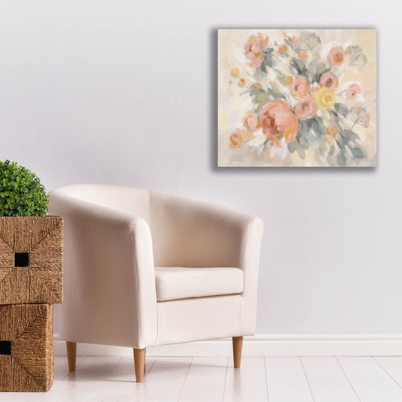 Toile épique Graffiti «Countryside Bloom» par Silvia Vassileva, 30 po x 26 po, H 26 po x l 30 po