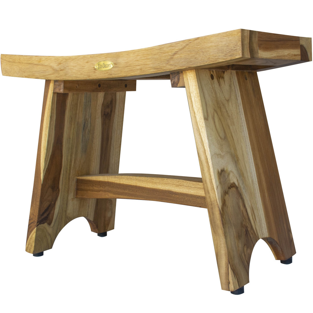 EcoDecors, EarthyTeak - Serenity 24" W Teak Shower Bench EcoDecors