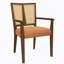 Ensemble de 2 chaises de salle à manger (noyer + caramel)-2120462099-2120462100