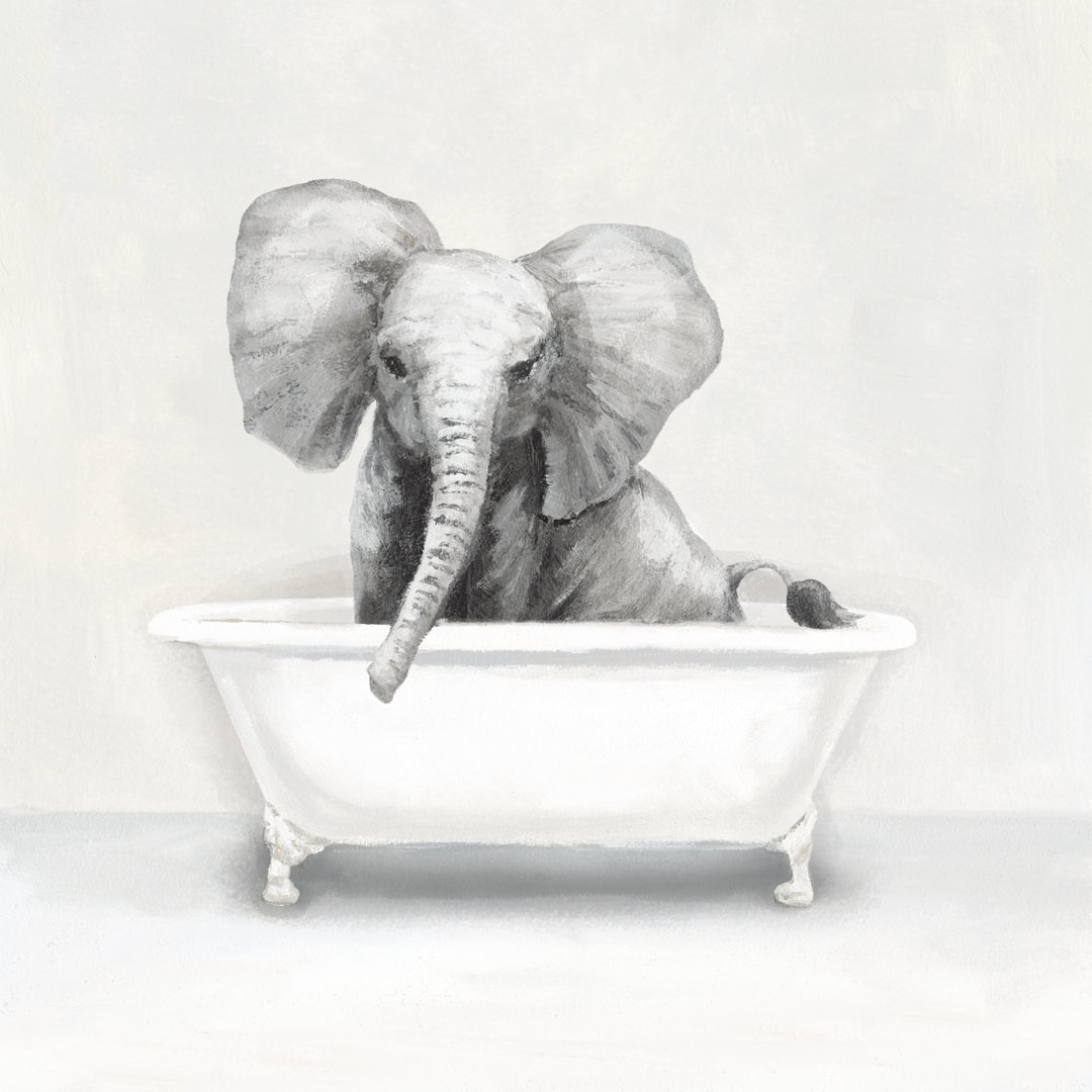 Leinwandbild Elephant Tub Bathroom