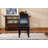 Leatherette Parson Chairs (Set of 2) – Urban Style, Espresso Wood Legs-2014873680