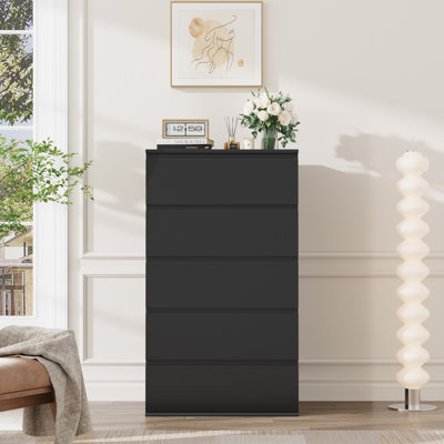 Jeramey 23.6'' W 5 - Drawer Wood Dresser