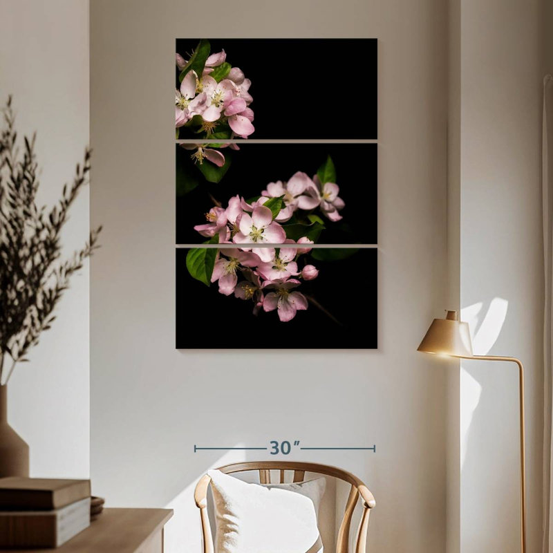 Fleurs soyeuses Harnek, H 65 po x l 42 po