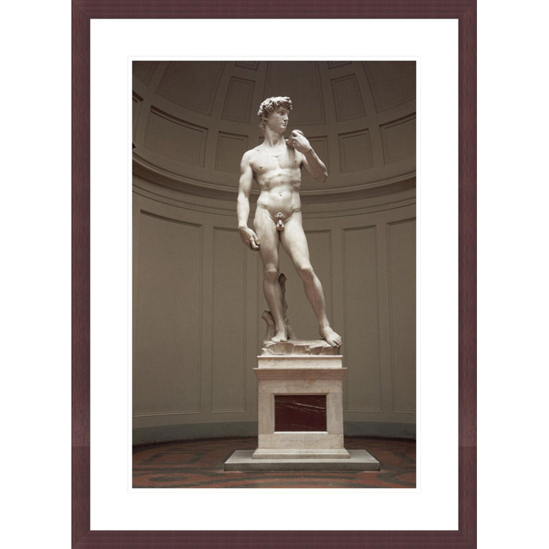 David by Michelangelo -Framed Giclee Print, H 29,5 po x l 21,76 po