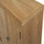 Armoire d'appoint vintage brune de 59 pouces avec 4 portes, support en bois naturel et console pour un usage domestique diversifié