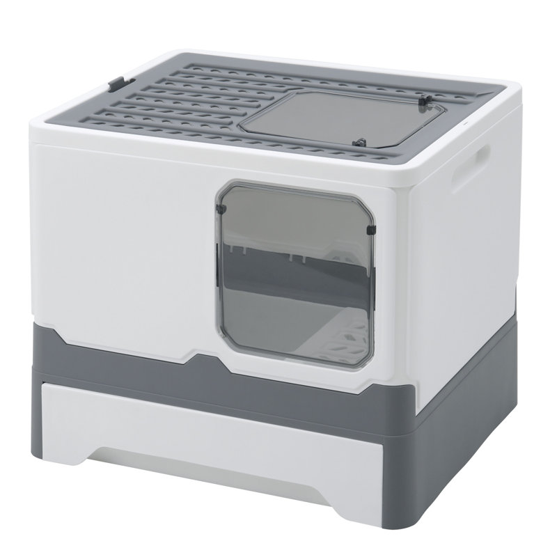 Wilma Plastic Enclosed Litter Box