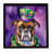 Boxer King of Mardi Gras Framed Metal Print