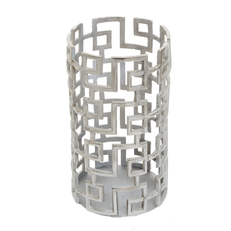 Delphi Aluminum Tabletop Lantern, 26cm H x 15cm W x 15cm D