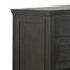 Commode double en bois massif à 6 tiroirs 58 po Gaibrial
