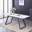 Goddard 6 Person Dining set - a Rectangular Extendable Dining Table with Metal Legs and a Set of 6 Quilted Velvet Dining Chairs for Dining Room - Modern Dining Table Set-1338484881-1338484894